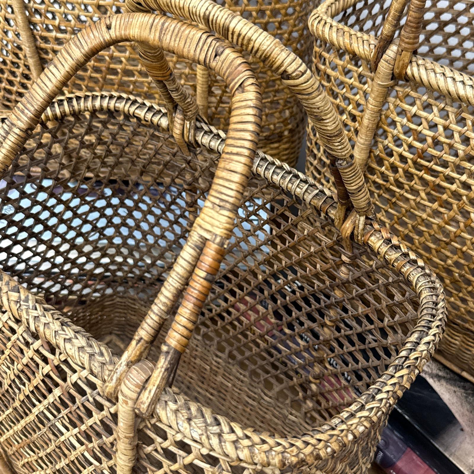 Woven Rattan Tote Handled Baskets, Sold Per - FEA Home