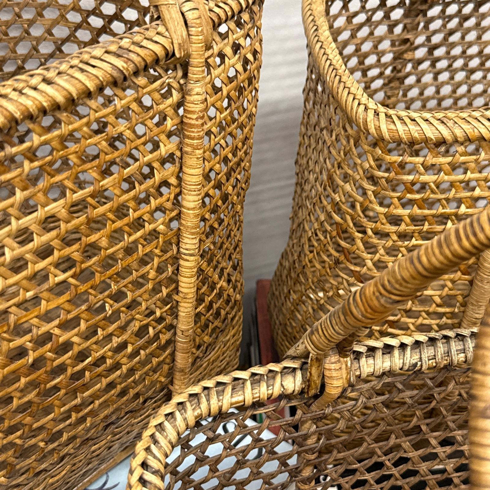 Woven Rattan Tote Handled Baskets, Sold Per - FEA Home