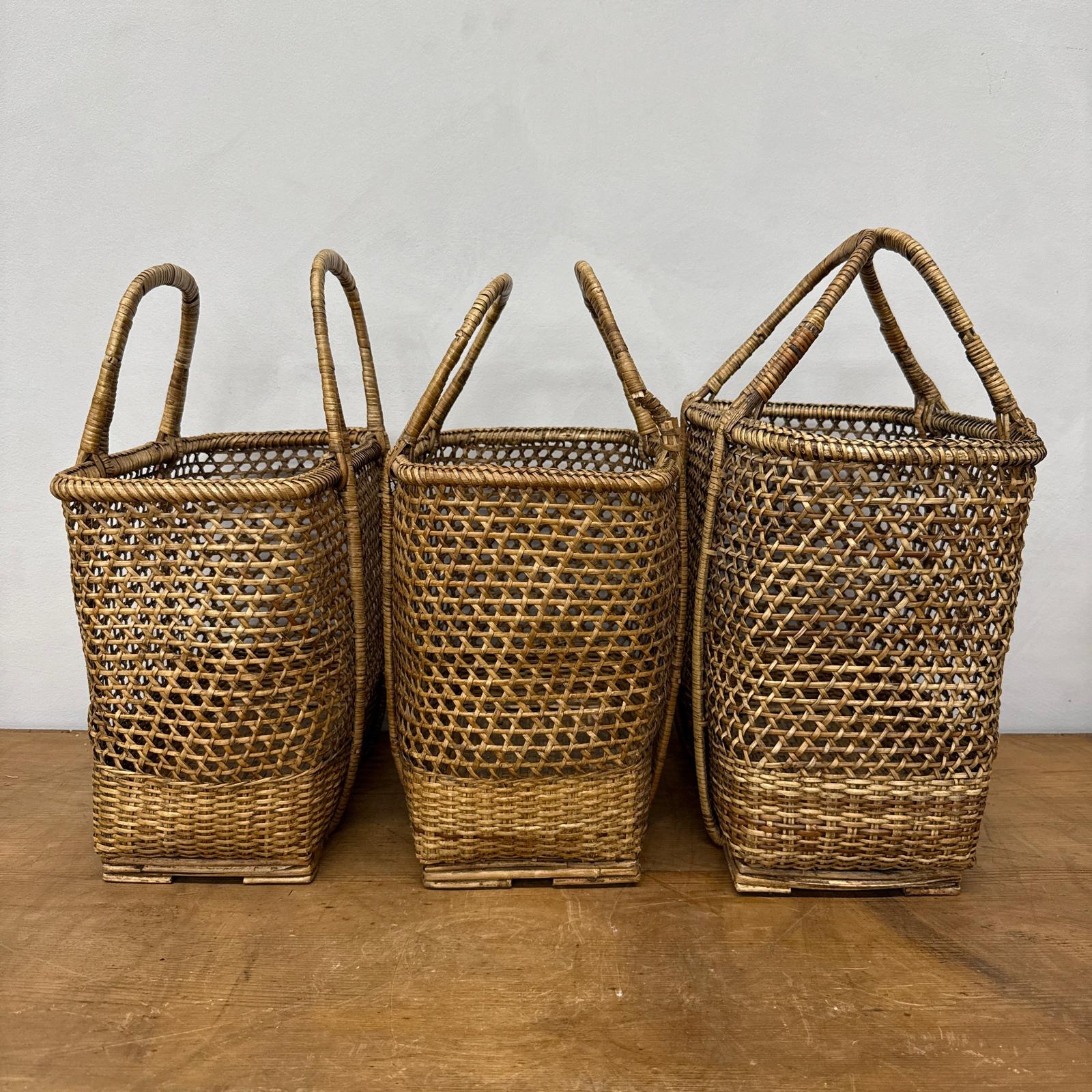 Woven Rattan Tote Handled Baskets, Sold Per - FEA Home