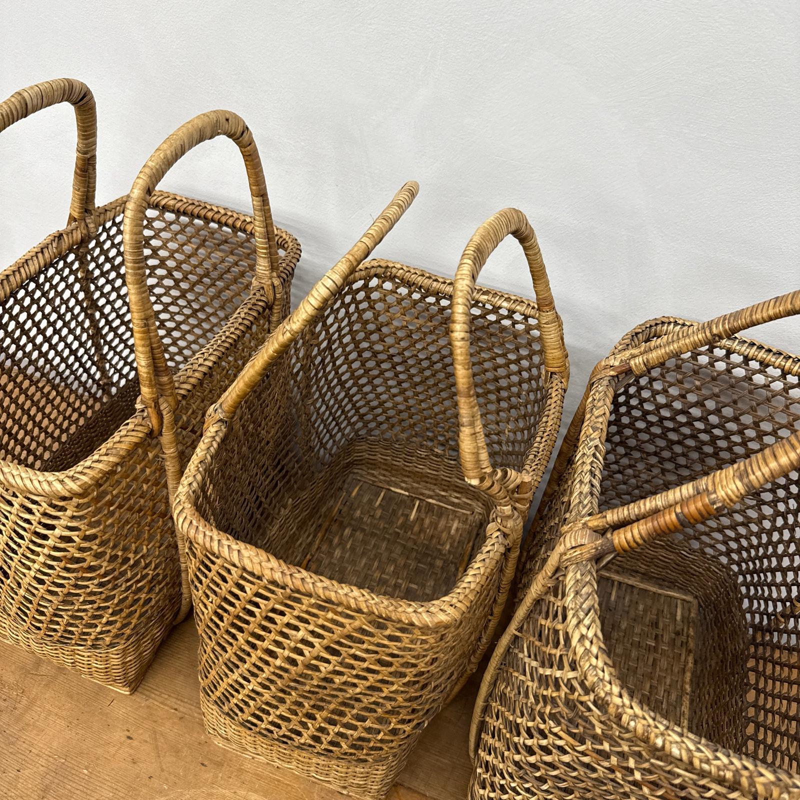 Woven Rattan Tote Handled Baskets, Sold Per - FEA Home