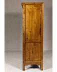 Large Elmwood 19th Cabinet with Carved Apron and Round Brass Medallion-13. Asian & Chinese Furniture, Art, Antiques, Vintage Home Décor for sale at FEA Home