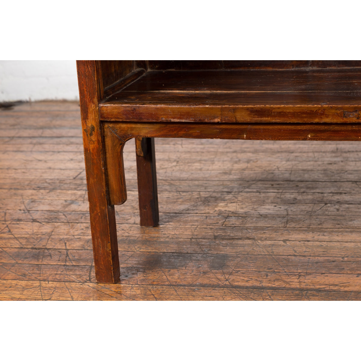 Chinese Qing Dynasty 19th Century Bookcase with Four Shelves and Dark Patina-10. Asian &amp; Chinese Furniture, Art, Antiques, Vintage Home Décor for sale at FEA Home