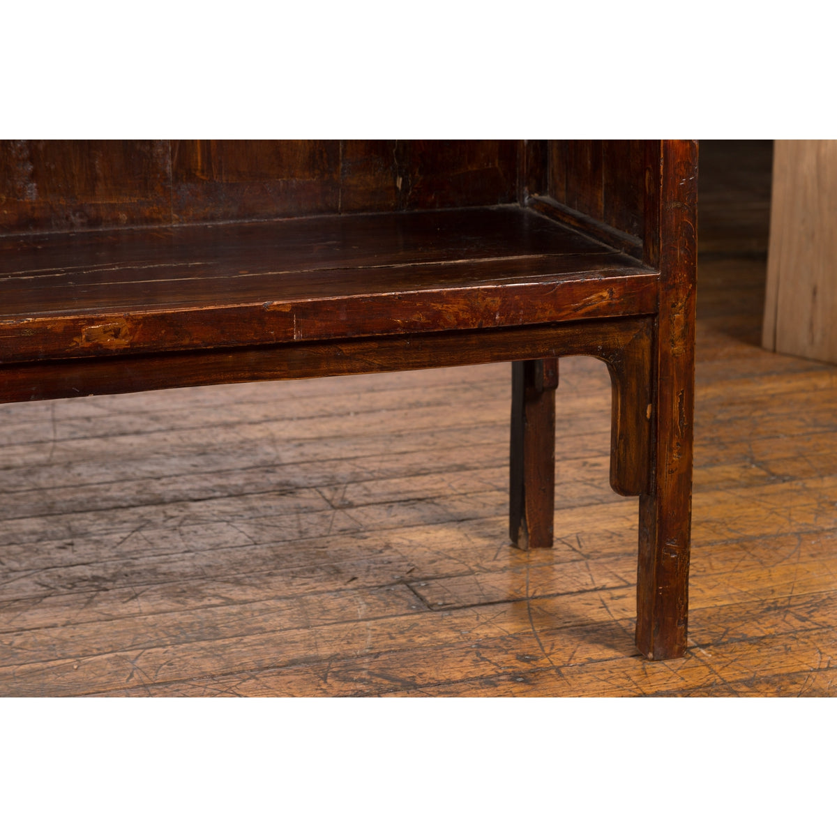 Chinese Qing Dynasty 19th Century Bookcase with Four Shelves and Dark Patina-11. Asian &amp; Chinese Furniture, Art, Antiques, Vintage Home Décor for sale at FEA Home
