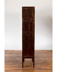 Chinese Qing Dynasty 19th Century Bookcase with Four Shelves and Dark Patina-12. Asian & Chinese Furniture, Art, Antiques, Vintage Home Décor for sale at FEA Home
