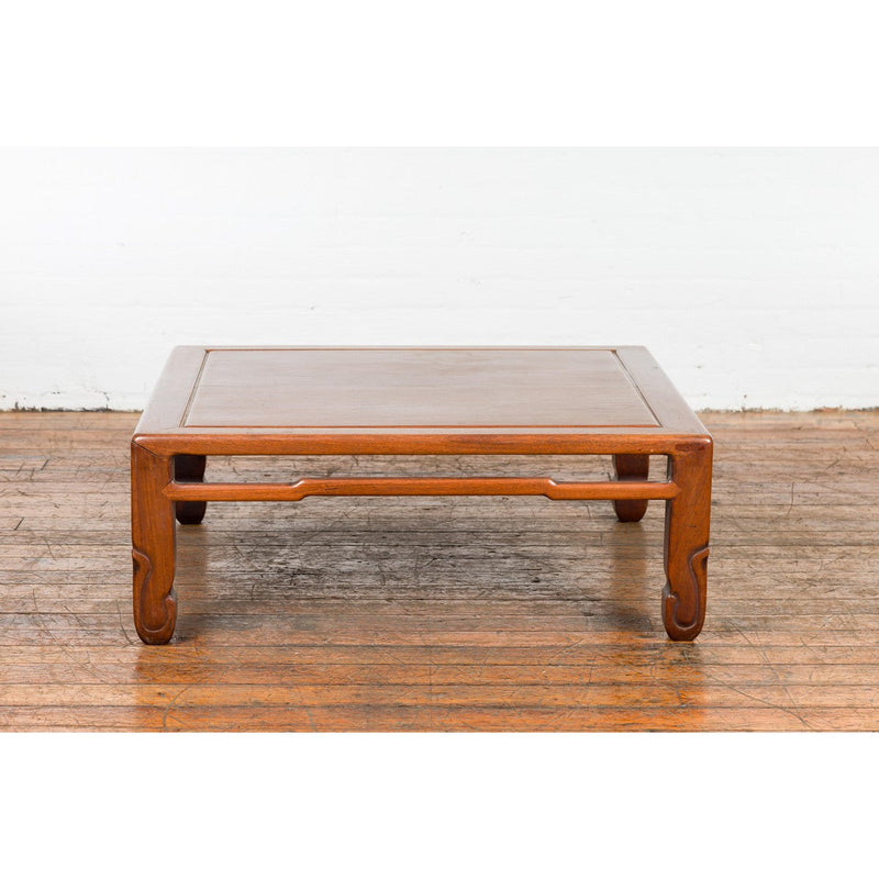 19th Century Low Kang Coffee Table with Humpback Stretcher and Horsehoof Feet-YN1399-13. Asian & Chinese Furniture, Art, Antiques, Vintage Home Décor for sale at FEA Home