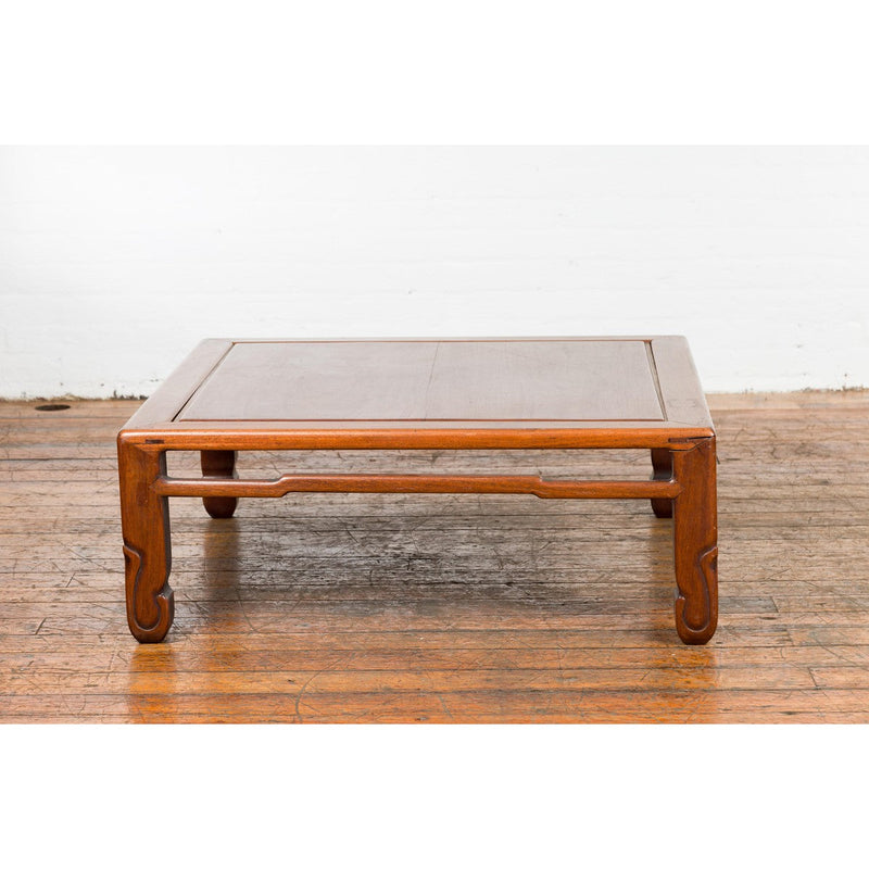 19th Century Low Kang Coffee Table with Humpback Stretcher and Horsehoof Feet-YN1399-14. Asian & Chinese Furniture, Art, Antiques, Vintage Home Décor for sale at FEA Home