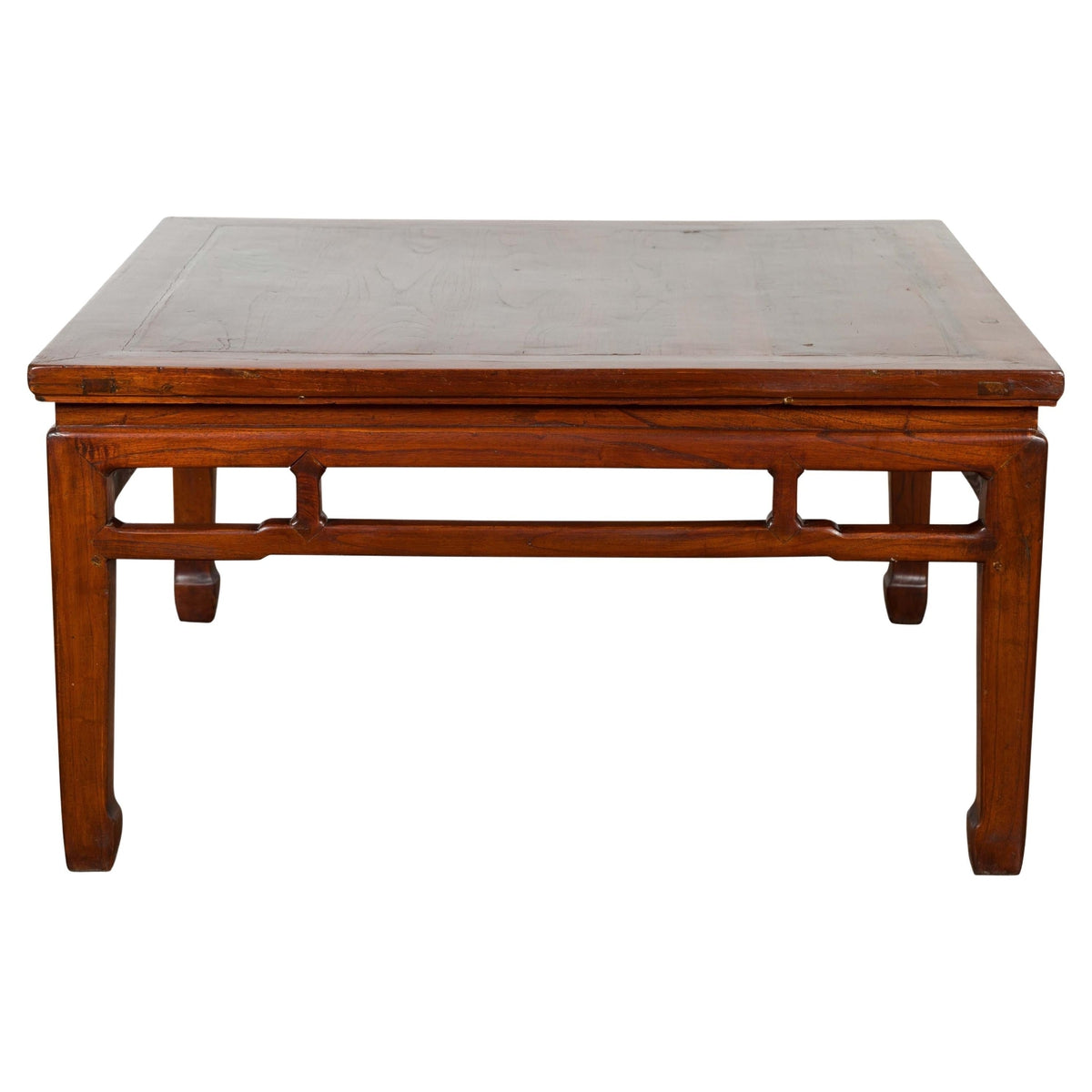 Rich Brown Square Shaped Coffee Table with Spacious Top-1. Asian & Chinese Furniture, Art, Antiques, Vintage Home Décor for sale at FEA Home