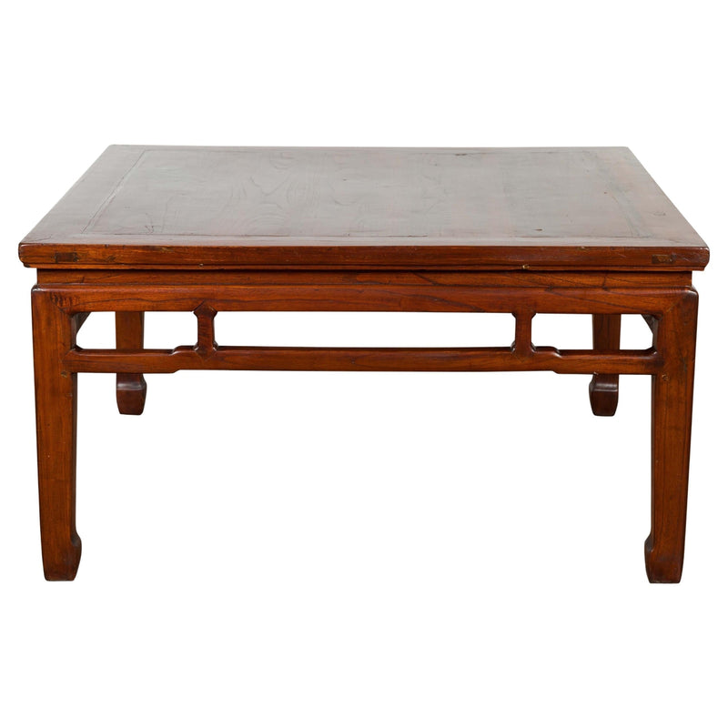 Rich Brown Square Shaped Coffee Table with Spacious Top-YN1401-1. Asian & Chinese Furniture, Art, Antiques, Vintage Home Décor for sale at FEA Home