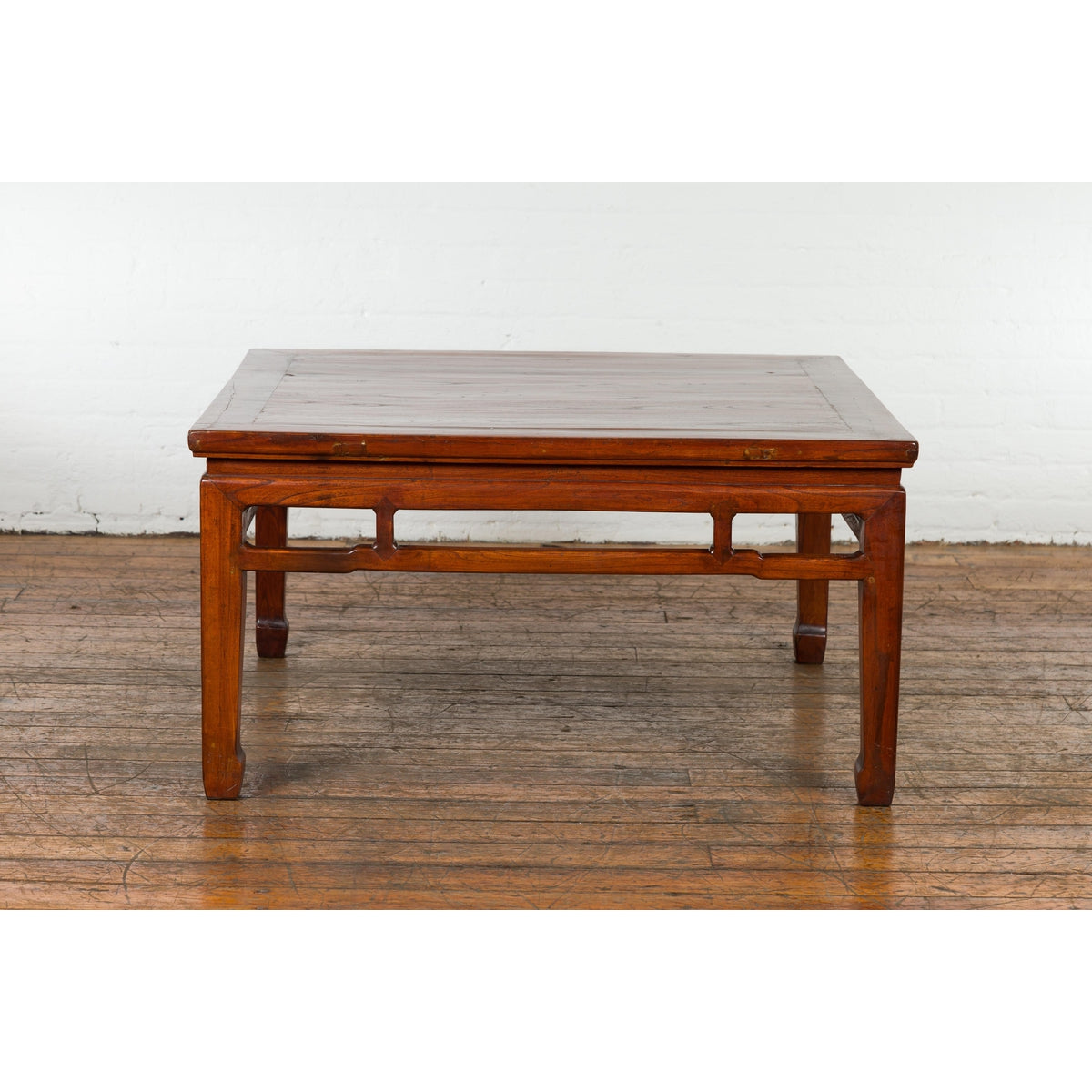 Rich Brown Square Shaped Coffee Table with Spacious Top-2. Asian & Chinese Furniture, Art, Antiques, Vintage Home Décor for sale at FEA Home