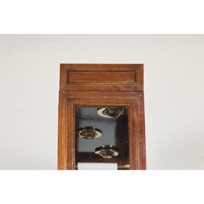 Qing Dynasty Style Retrofitted Vitrine Cabinet with Mirrors and Spot Lights-YN1739-18. Asian & Chinese Furniture, Art, Antiques, Vintage Home Décor for sale at FEA Home
