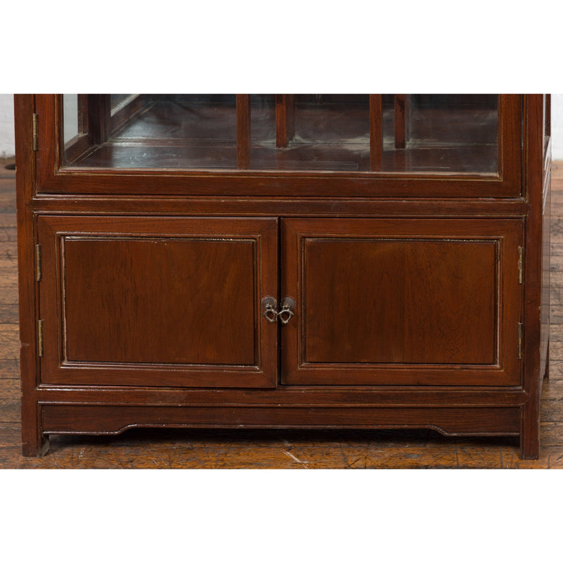 Qing Dynasty Style Retrofitted Vitrine Cabinet with Mirrors and Spot Lights-YN1739-7. Asian & Chinese Furniture, Art, Antiques, Vintage Home Décor for sale at FEA Home