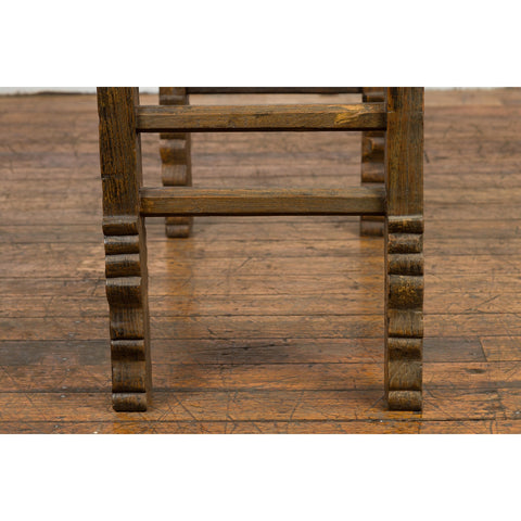 19th Century Antique Console Table with Textured Legs-YN1986-14. Asian & Chinese Furniture, Art, Antiques, Vintage Home Décor for sale at FEA Home