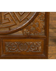 Chinese Late Qing Dynasty Fretwork Panel with Phoenix, Bats and Geometric Maze-11. Asian & Chinese Furniture, Art, Antiques, Vintage Home Décor for sale at FEA Home