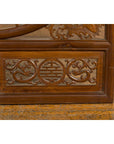 Chinese Late Qing Dynasty Fretwork Panel with Phoenix, Bats and Geometric Maze-13. Asian & Chinese Furniture, Art, Antiques, Vintage Home Décor for sale at FEA Home