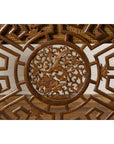 Chinese Late Qing Dynasty Fretwork Panel with Phoenix, Bats and Geometric Maze-6. Asian & Chinese Furniture, Art, Antiques, Vintage Home Décor for sale at FEA Home