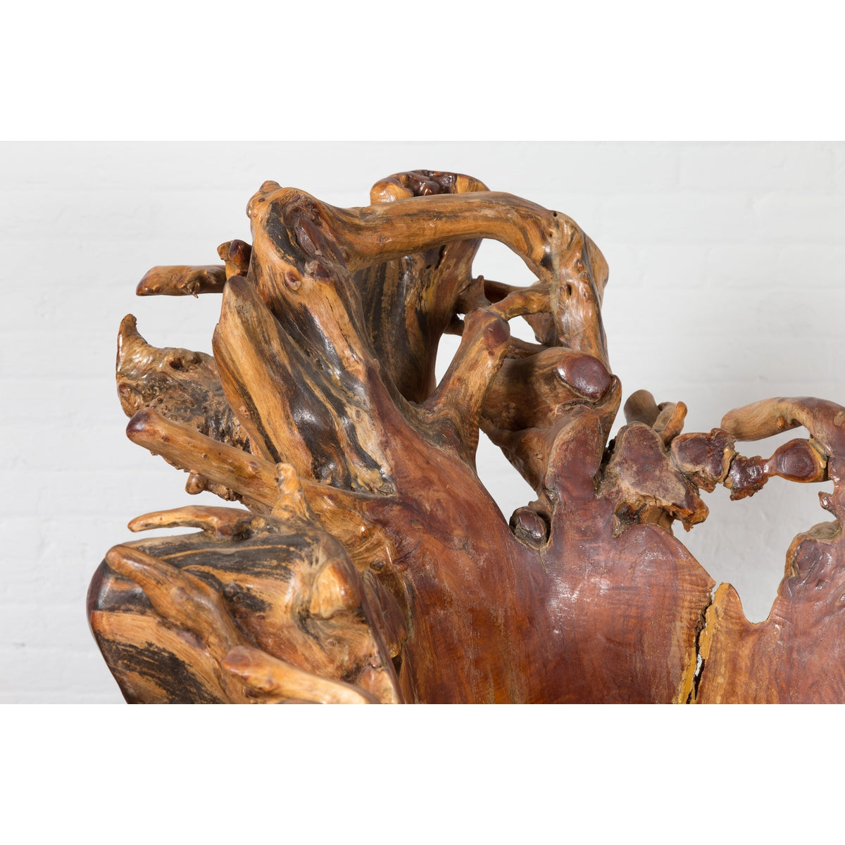 Vintage Chinese Hand Crafted Camphor Wood Root Chair with Light Varnish-10. Asian &amp; Chinese Furniture, Art, Antiques, Vintage Home Décor for sale at FEA Home