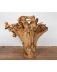 Vintage Chinese Hand Crafted Camphor Wood Root Chair with Light Varnish-15. Asian & Chinese Furniture, Art, Antiques, Vintage Home Décor for sale at FEA Home