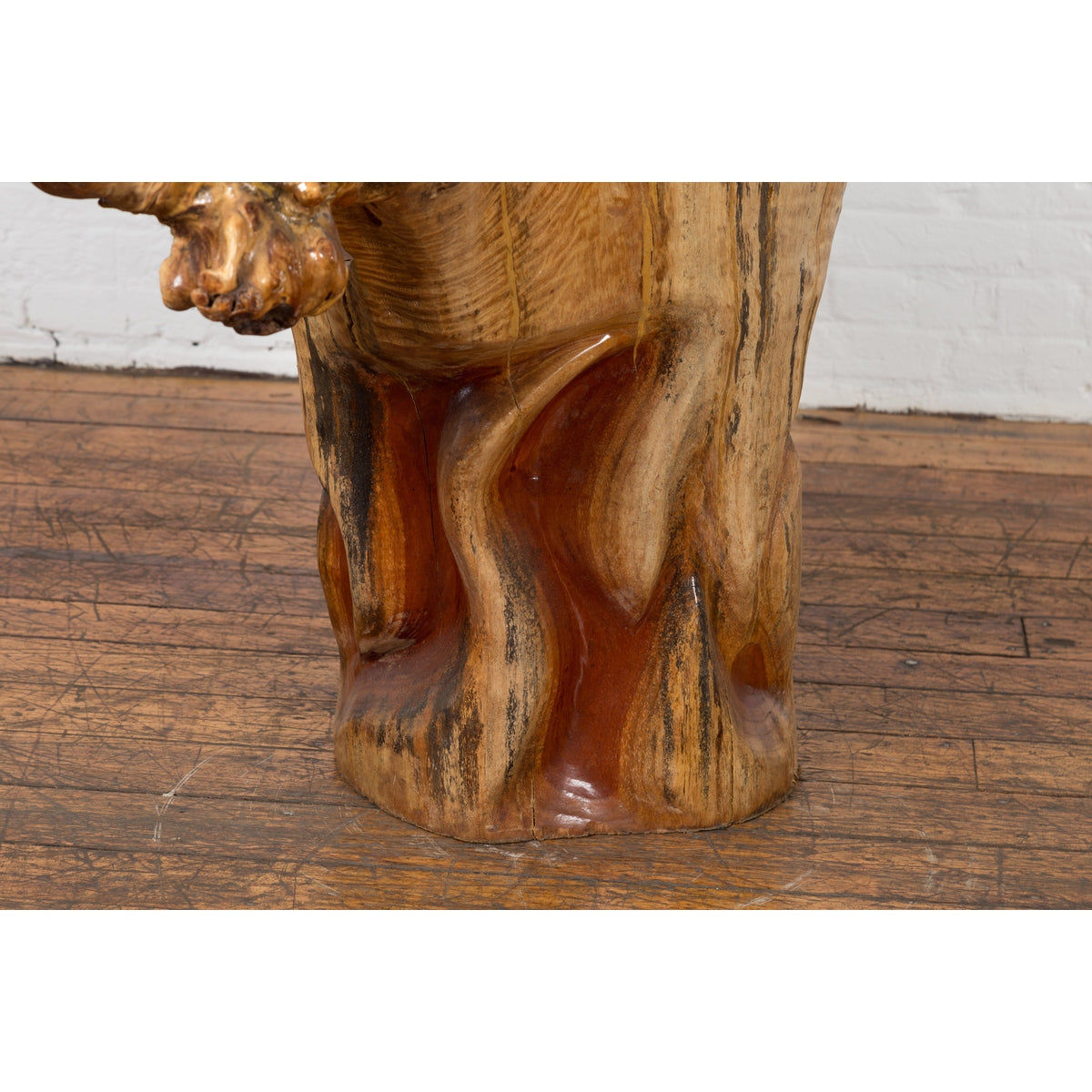 Vintage Chinese Hand Crafted Camphor Wood Root Chair with Light Varnish-19. Asian &amp; Chinese Furniture, Art, Antiques, Vintage Home Décor for sale at FEA Home