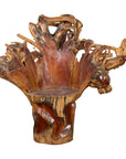Vintage Chinese Hand Crafted Camphor Wood Root Chair with Light Varnish-1. Asian & Chinese Furniture, Art, Antiques, Vintage Home Décor for sale at FEA Home