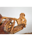 Vintage Chinese Hand Crafted Camphor Wood Root Chair with Light Varnish-5. Asian & Chinese Furniture, Art, Antiques, Vintage Home Décor for sale at FEA Home