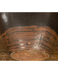 Thai Brown Glazed Ceramic Vase with Loop Handles and Cream Dotted Décor-17. Asian & Chinese Furniture, Art, Antiques, Vintage Home Décor for sale at FEA Home