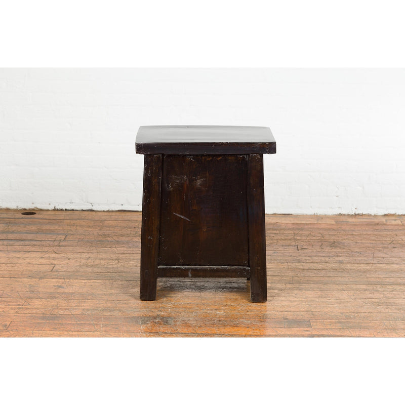 19th Century Chinese Antique Lacquered Bedside Cabinet-YN2665-13. Asian & Chinese Furniture, Art, Antiques, Vintage Home Décor for sale at FEA Home