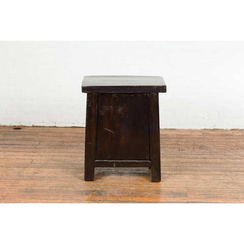 19th Century Chinese Antique Lacquered Bedside Cabinet-YN2665-13. Asian & Chinese Furniture, Art, Antiques, Vintage Home Décor for sale at FEA Home