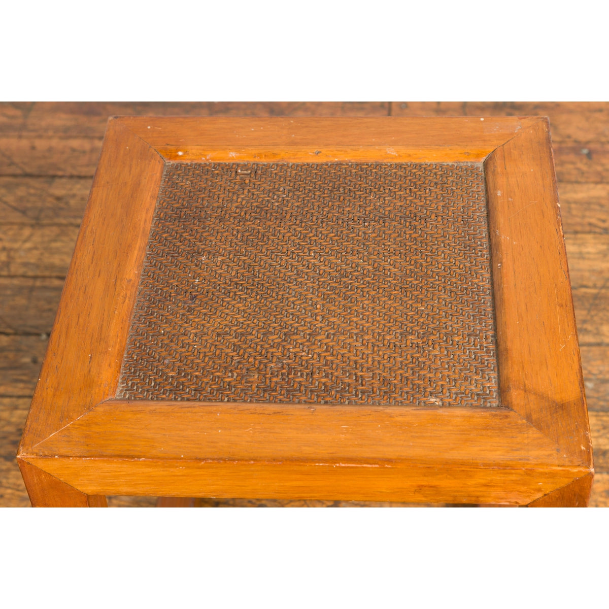 Antique End Table with Rattan Top and Box Design-11. Asian &amp; Chinese Furniture, Art, Antiques, Vintage Home Décor for sale at FEA Home