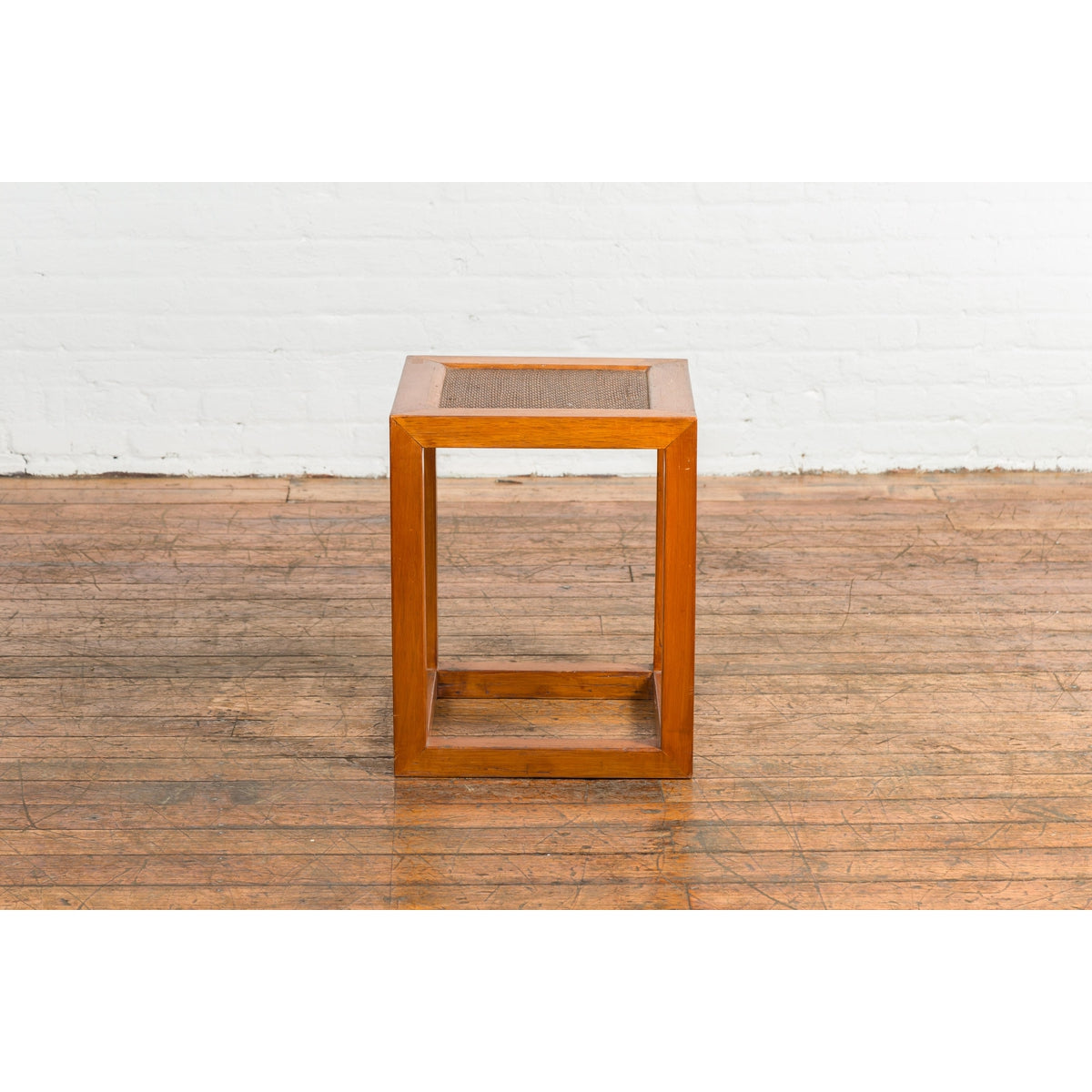 Antique End Table with Rattan Top and Box Design-13. Asian &amp; Chinese Furniture, Art, Antiques, Vintage Home Décor for sale at FEA Home