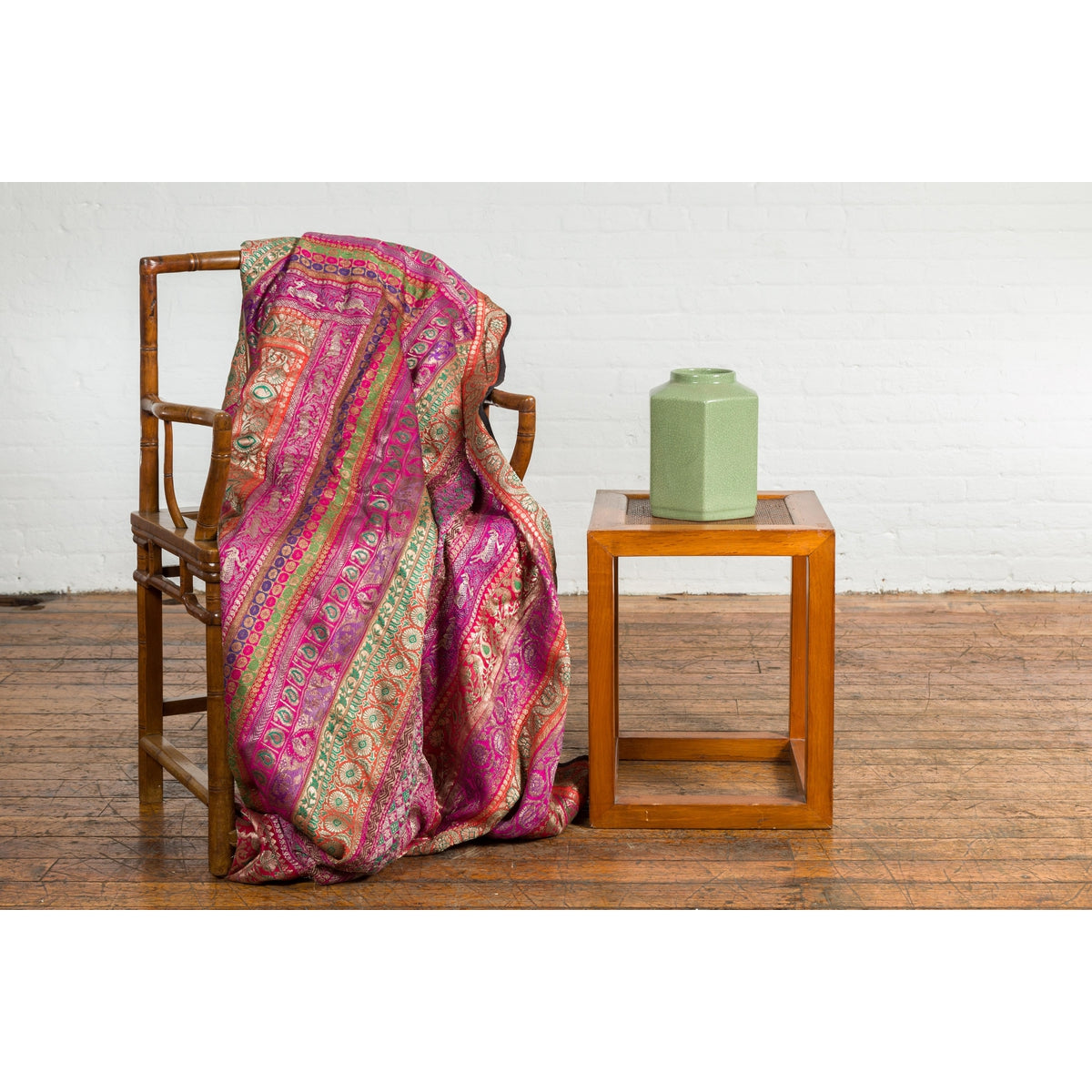 Antique End Table with Rattan Top and Box Design-3. Asian &amp; Chinese Furniture, Art, Antiques, Vintage Home Décor for sale at FEA Home