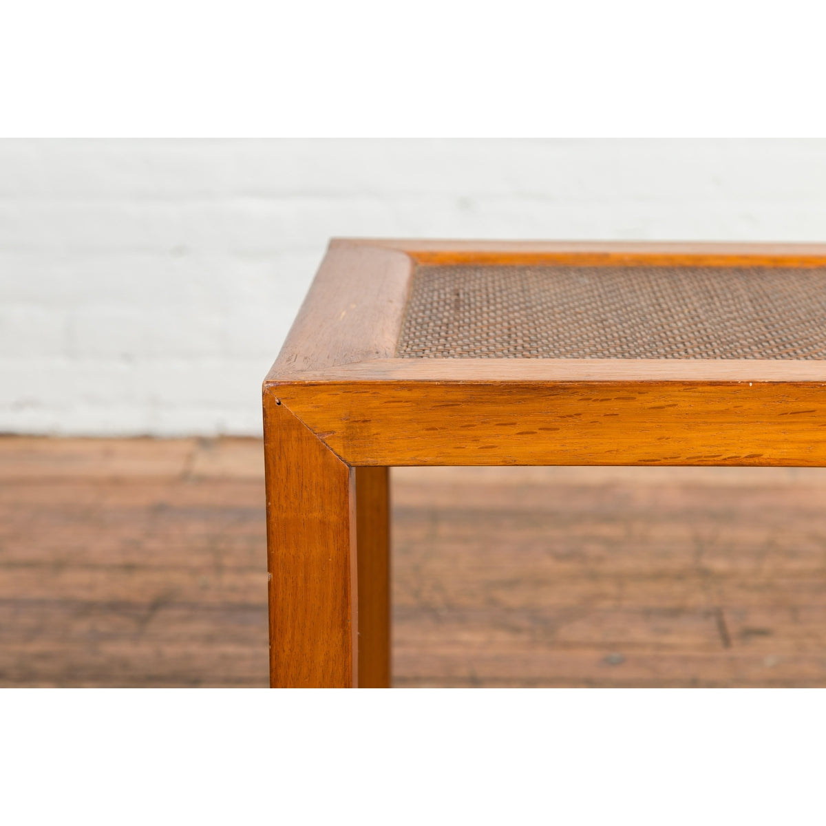 Antique End Table with Rattan Top and Box Design-7. Asian &amp; Chinese Furniture, Art, Antiques, Vintage Home Décor for sale at FEA Home