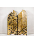 Hollywood Regency Black and Gold Four-Panel Screen with Hand-Painted Cranes-13. Asian & Chinese Furniture, Art, Antiques, Vintage Home Décor for sale at FEA Home