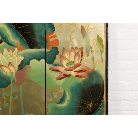 Print of Vintage Chinese Export Wallpaper Panel Flowering 