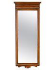 Slender Wooden Mirror with Carved Motifs, Made of Antique Indian Wood-1. Asian & Chinese Furniture, Art, Antiques, Vintage Home Décor for sale at FEA Home