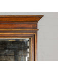 Slender Wooden Mirror with Carved Motifs, Made of Antique Indian Wood-4. Asian & Chinese Furniture, Art, Antiques, Vintage Home Décor for sale at FEA Home