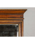 Slender Wooden Mirror with Carved Motifs, Made of Antique Indian Wood-6. Asian & Chinese Furniture, Art, Antiques, Vintage Home Décor for sale at FEA Home