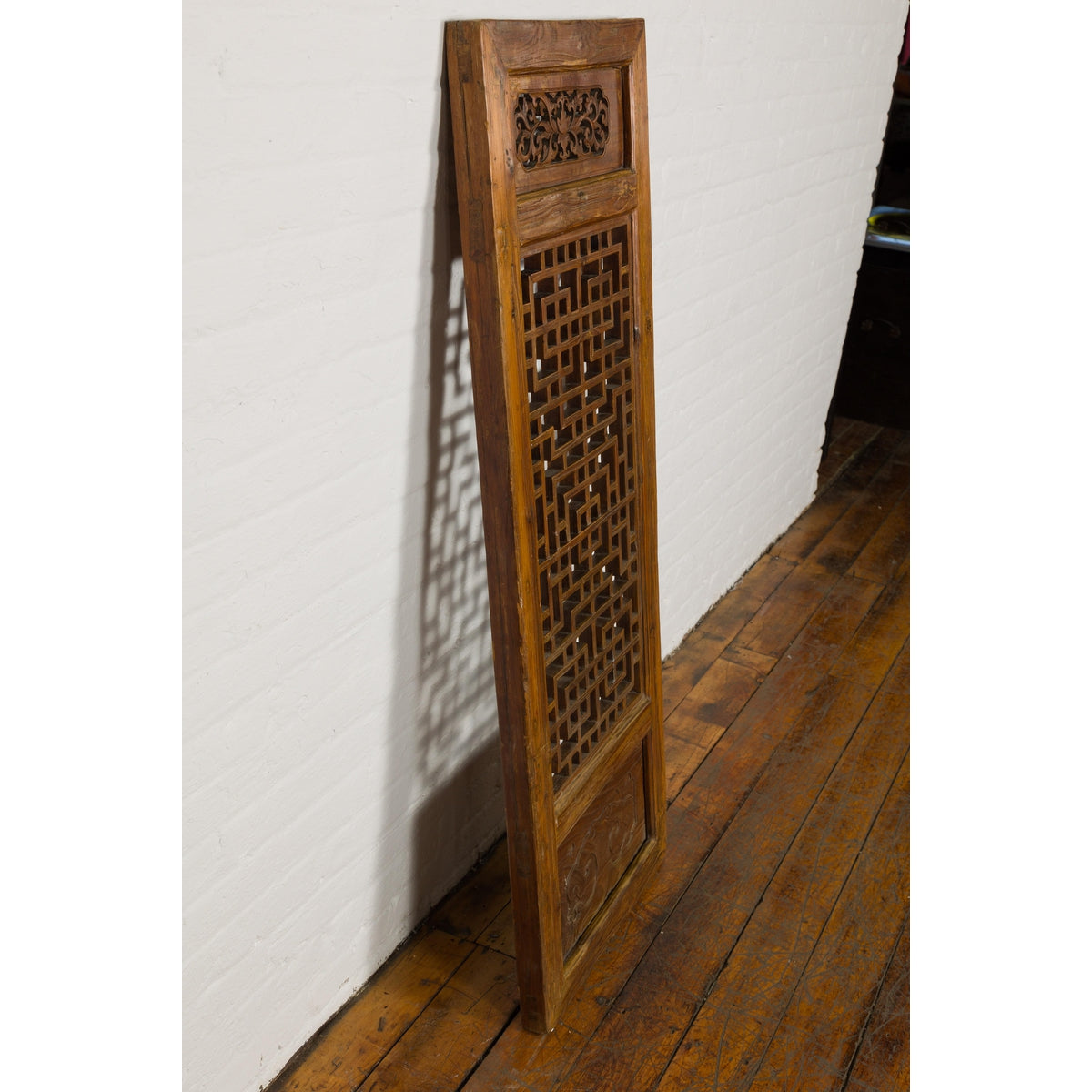 Qing Dynasty 19th Century Fretwork Screen with Carved Scrolling Motifs-14. Asian &amp; Chinese Furniture, Art, Antiques, Vintage Home Décor for sale at FEA Home