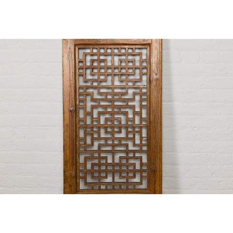 Qing Dynasty 19th Century Fretwork Screen with Carved Scrolling Motifs-YN2979-9. Asian & Chinese Furniture, Art, Antiques, Vintage Home Décor for sale at FEA Home
