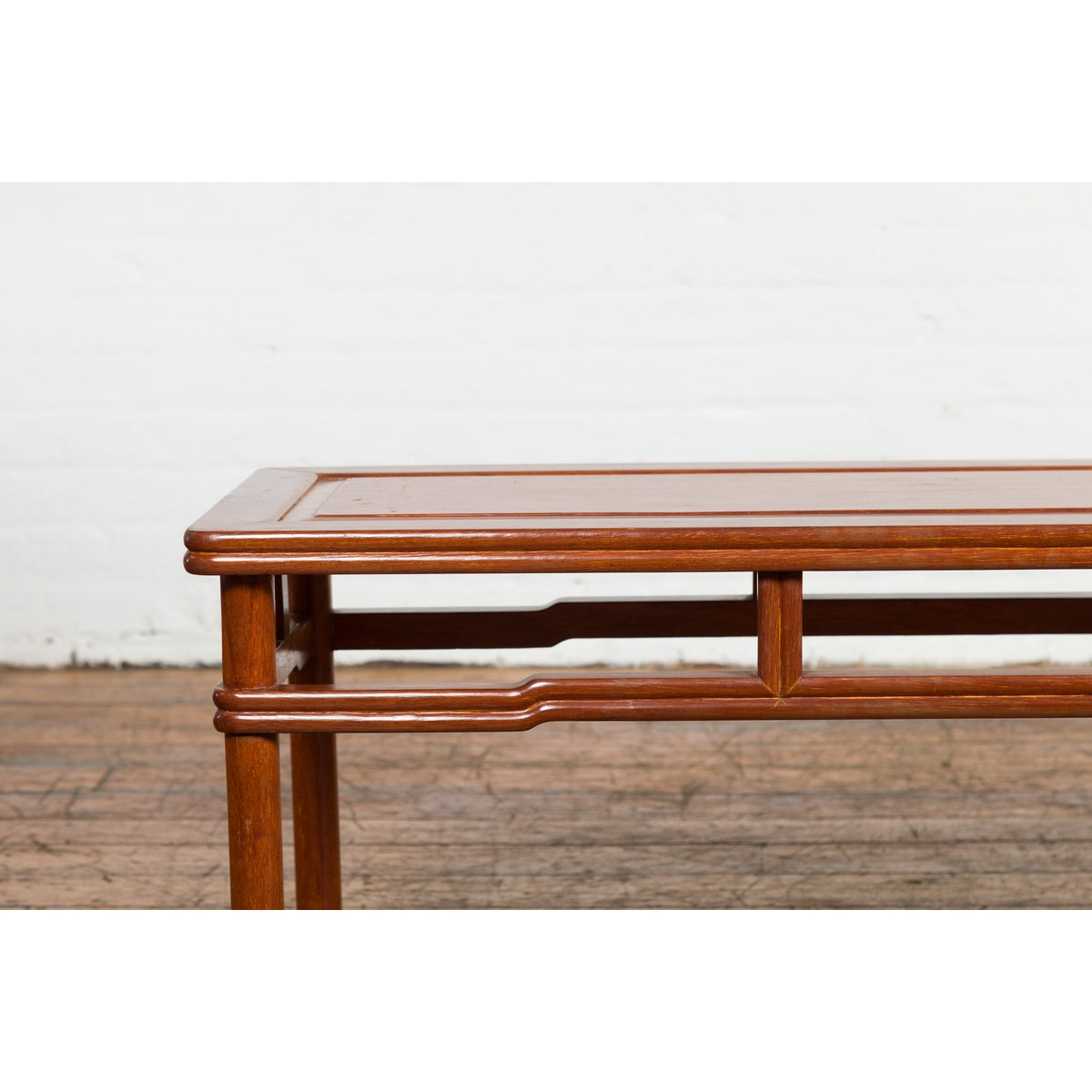 Chinese Late Qing Dynasty 1900s Low Kang Coffee Table with Humpback Stretchers-7. Asian &amp; Chinese Furniture, Art, Antiques, Vintage Home Décor for sale at FEA Home