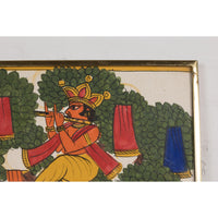 Indian Antique Hand-Painted Folk Art Painting