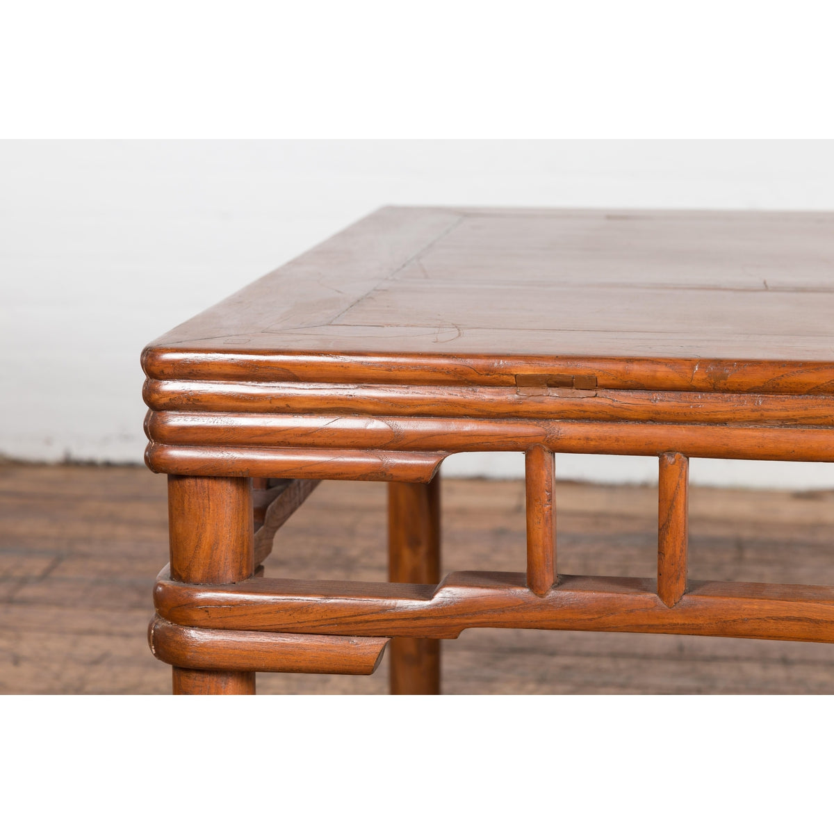 1900s Antique Square Elmwood Coffee Table-3. Asian &amp; Chinese Furniture, Art, Antiques, Vintage Home Décor for sale at FEA Home