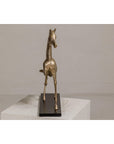 Vintage Silver over Brass Walking Horse Statuette on Ebonized Oak Base-10. Asian & Chinese Furniture, Art, Antiques, Vintage Home Décor for sale at FEA Home
