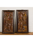 Hand-Carved Antique Wall Panels with Puppet Design-2. Asian & Chinese Furniture, Art, Antiques, Vintage Home Décor for sale at FEA Home