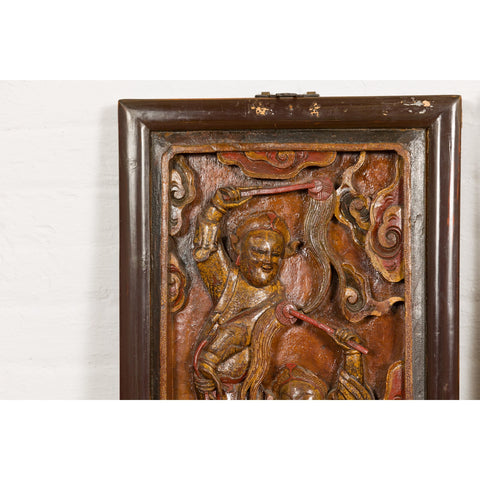 Hand-Carved Antique Wall Panels with Puppet Design-YN4161-6. Asian & Chinese Furniture, Art, Antiques, Vintage Home Décor for sale at FEA Home