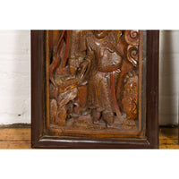 Hand-Carved Antique Wall Panels with Puppet Design
