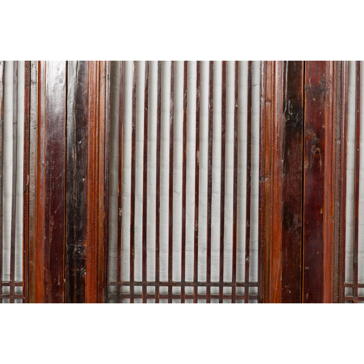 Qing Dynasty Six-Panel Lacquered Screen with Carved Meander Motifs-12. Asian &amp; Chinese Furniture, Art, Antiques, Vintage Home Décor for sale at FEA Home