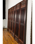 Qing Dynasty Six-Panel Lacquered Screen with Carved Meander Motifs-13. Asian & Chinese Furniture, Art, Antiques, Vintage Home Décor for sale at FEA Home