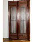 Qing Dynasty Six-Panel Lacquered Screen with Carved Meander Motifs-7. Asian & Chinese Furniture, Art, Antiques, Vintage Home Décor for sale at FEA Home