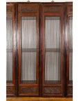 Qing Dynasty Six-Panel Lacquered Screen with Carved Meander Motifs-8. Asian & Chinese Furniture, Art, Antiques, Vintage Home Décor for sale at FEA Home