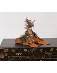 Taisho Period Sitting Doll with Silk Clothing and Ornate Headdress-12. Asian & Chinese Furniture, Art, Antiques, Vintage Home Décor for sale at FEA Home